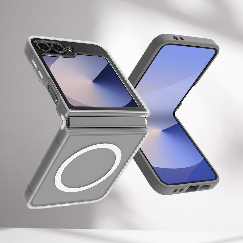 랩씨 맥세이프 마그넷 케이스 지문방지 강력한 자력 매트클리어, 갤럭시Z 플립6-플립7 FE 공용 상세 이미지 2