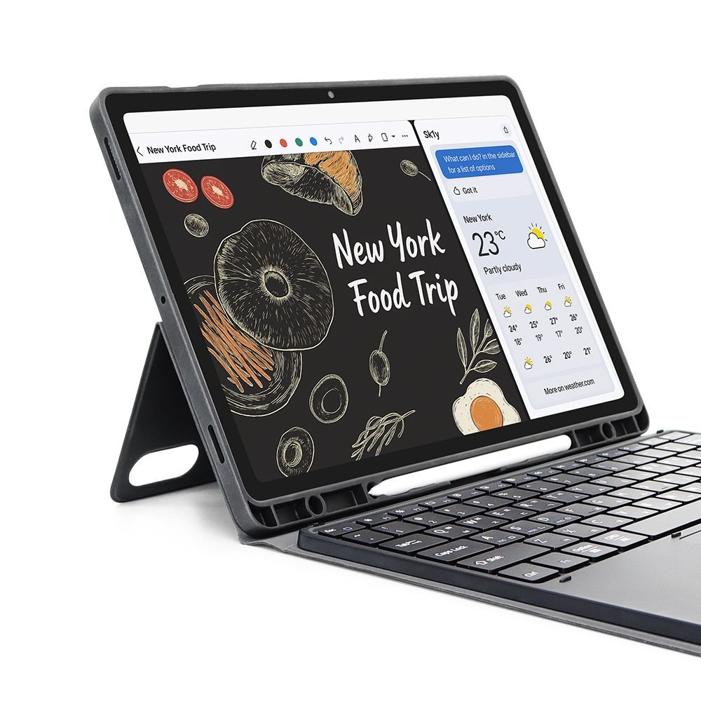 데이웍스 베리온 듀오 갤럭시탭 S10+ S9FE+ S9+ 플러스 힌지 터치패드 키보드 케이스 S펜 수납 상세 이미지 2