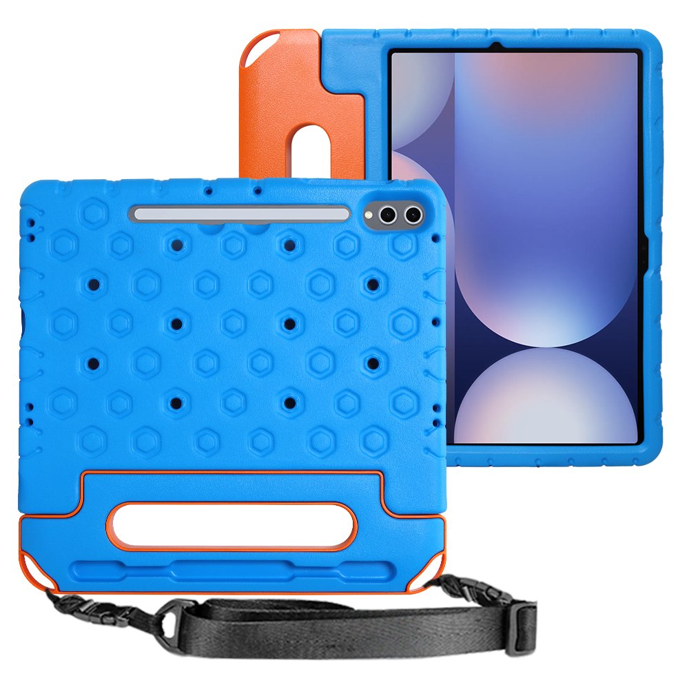갤럭시탭 S9 FE 플러스 케이스 범퍼 키즈 유아 에바폼 팝비츠 블루, 탭 S9 FE+/S9+ 상세 이미지 1