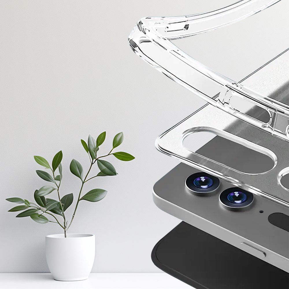 갤럭시탭 S9 FE 플러스 케이스 투명 커버 S펜수납 Y형 블랙, 탭 S9 FE+/S9+ 상세 이미지 1