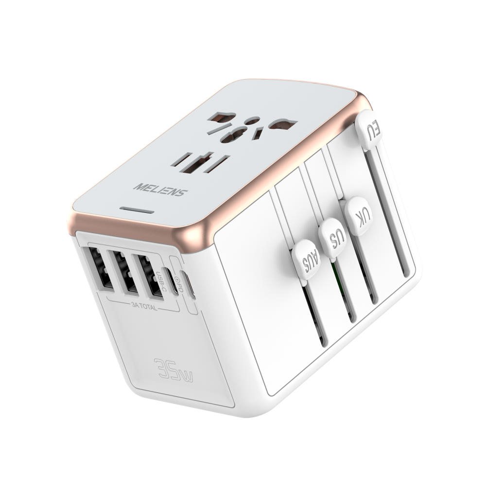 멜리언스 PD35W 5포트 해외 여행용 초고속충전 멀티어댑터 반영구 자동리세팅퓨즈 상세 이미지 1