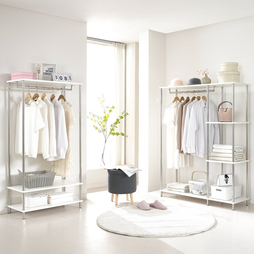 스탠드 드레스룸 스페셜 미드센츄리 수납 행거 와이드 일반형 상세 이미지 2