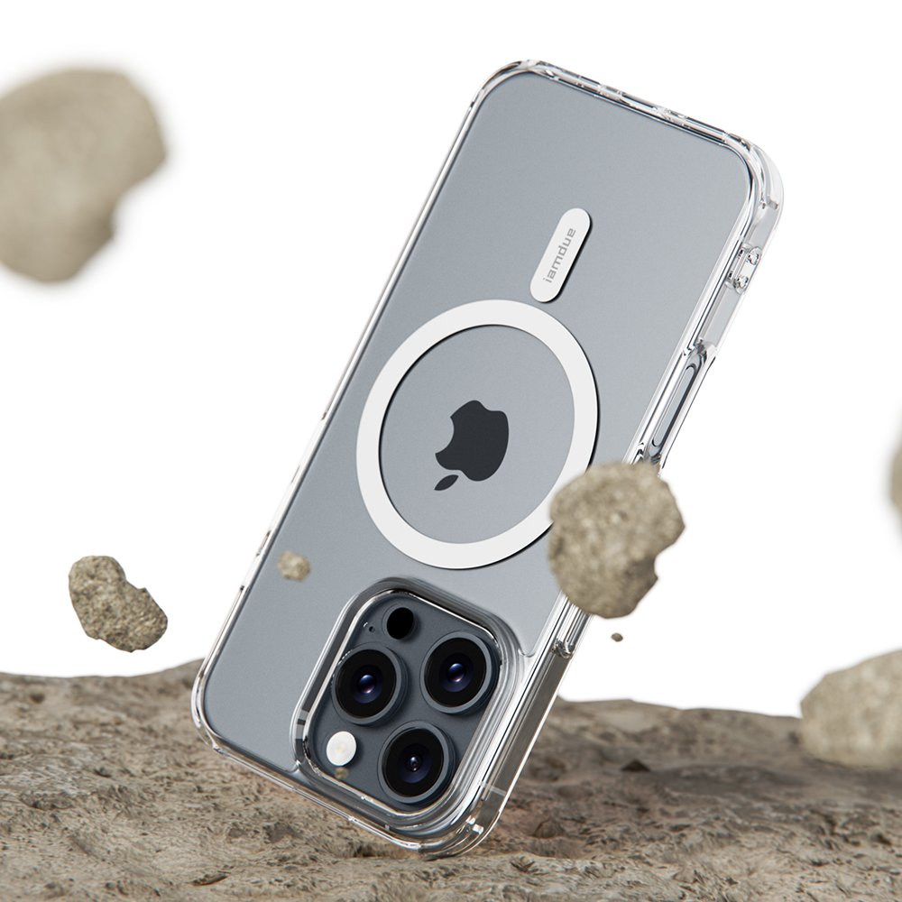 아이엠듀 맥세이프 슬림 케이스 투명, 아이폰16 프로 상세 이미지 2