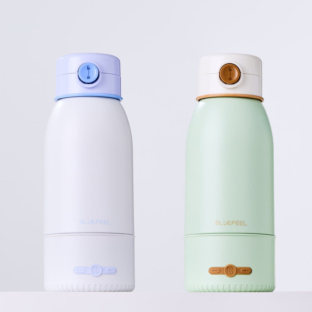 블루필 무선 전기포트 휴대용 분유포트 힛백 가열 텀블러 이유식 여행용 티 커피 500ml 상세 이미지 1
