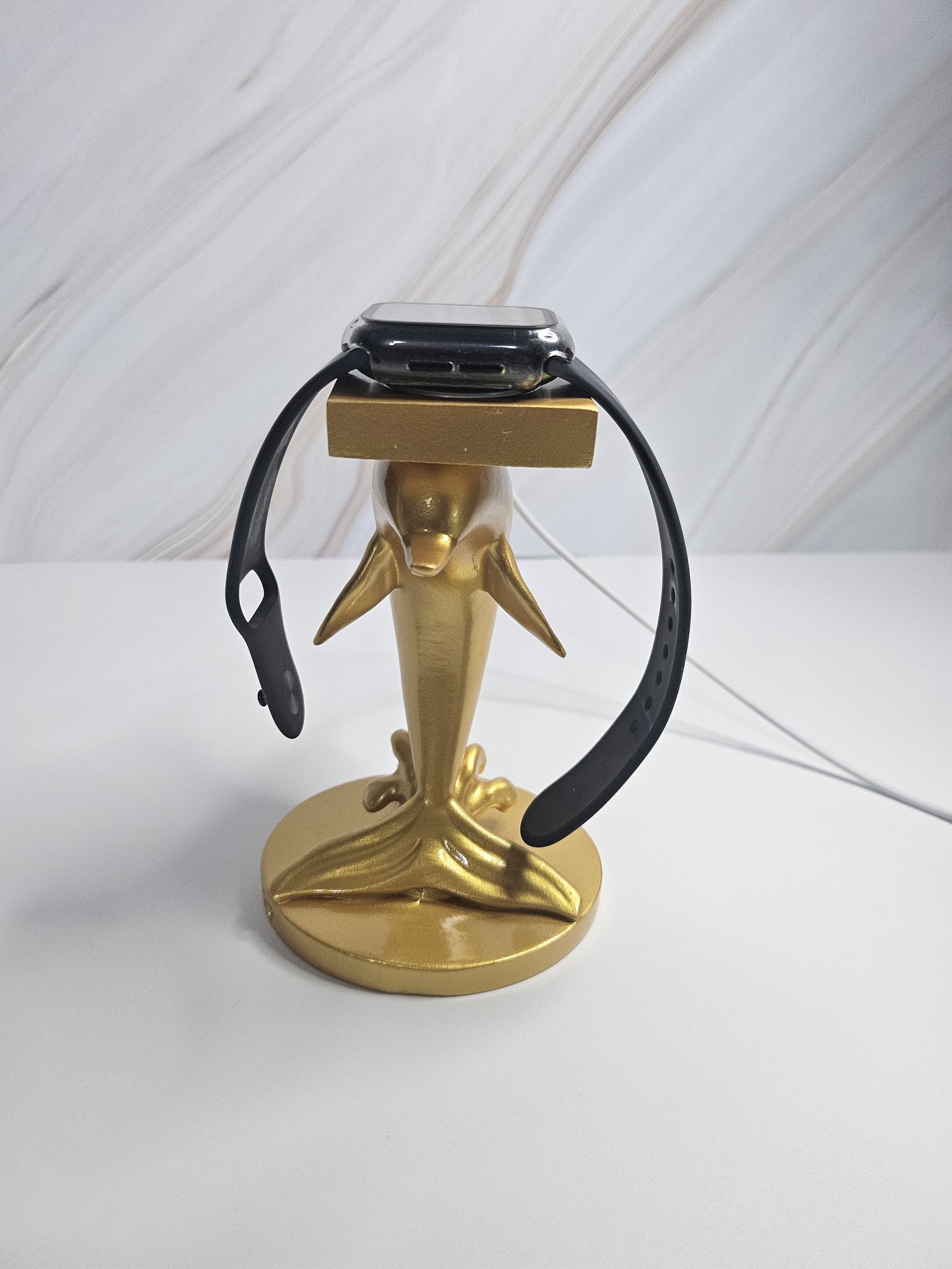 애플워치 충전기 충전 워치 거치대 스탠드 충전독 황금 돌고래 상세 이미지 1