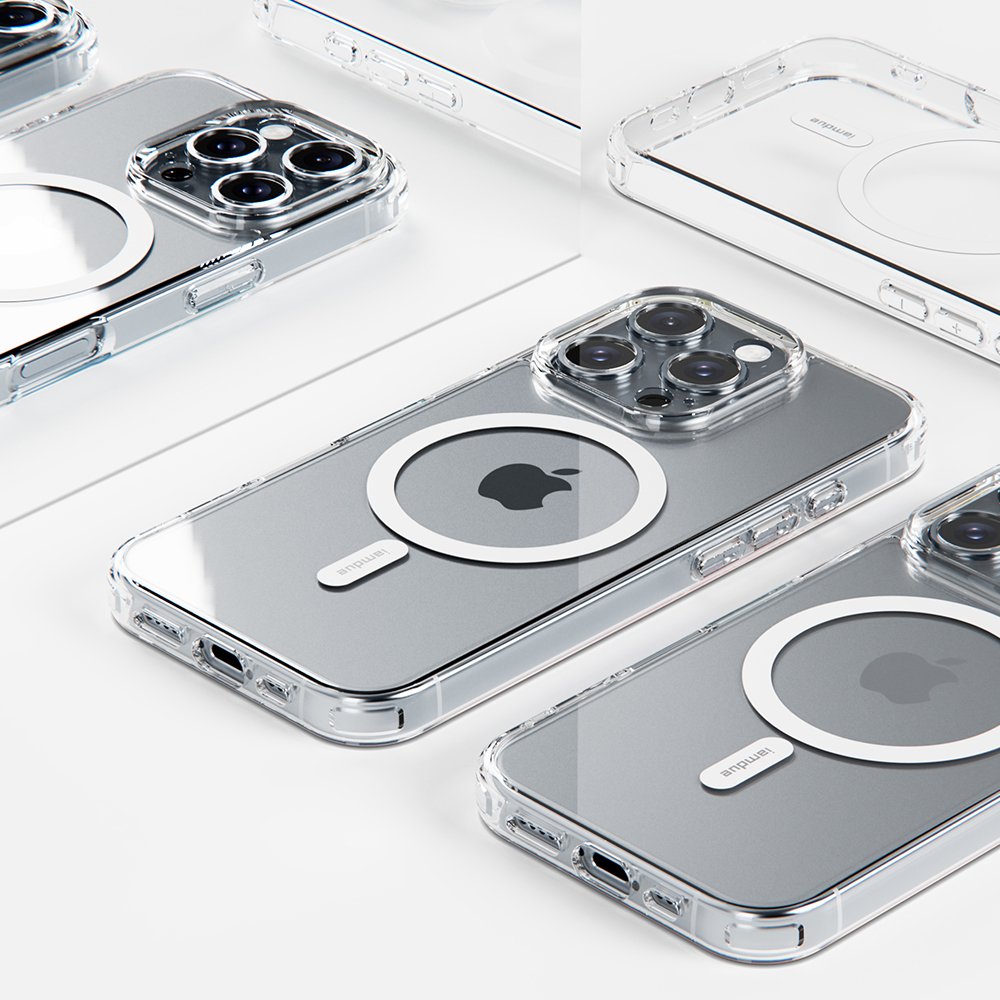 아이엠듀 맥세이프 슬림 케이스 투명, 아이폰16 프로 상세 이미지 1