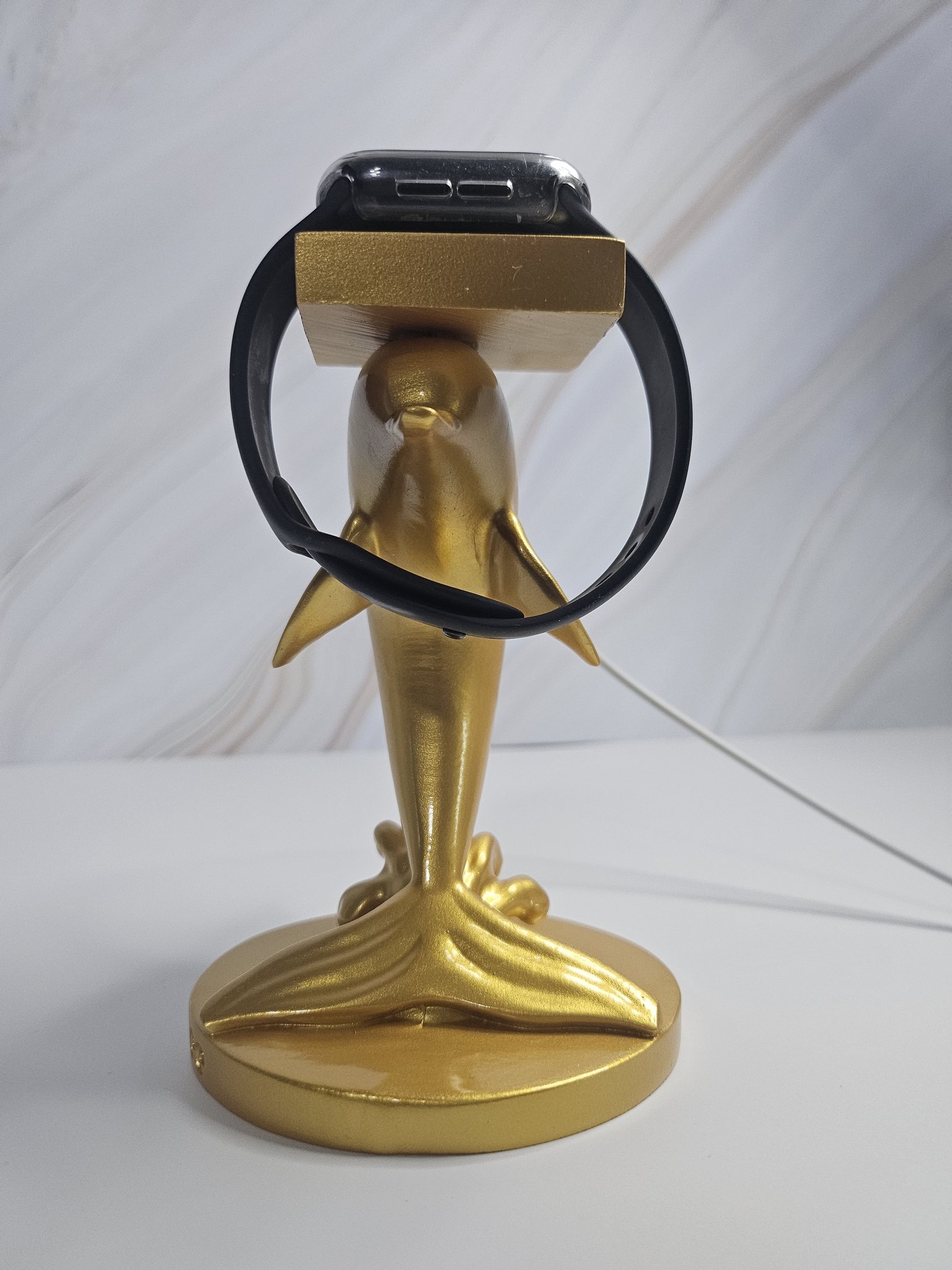 애플워치 충전기 충전 워치 거치대 스탠드 충전독 황금 돌고래 상세 이미지 2