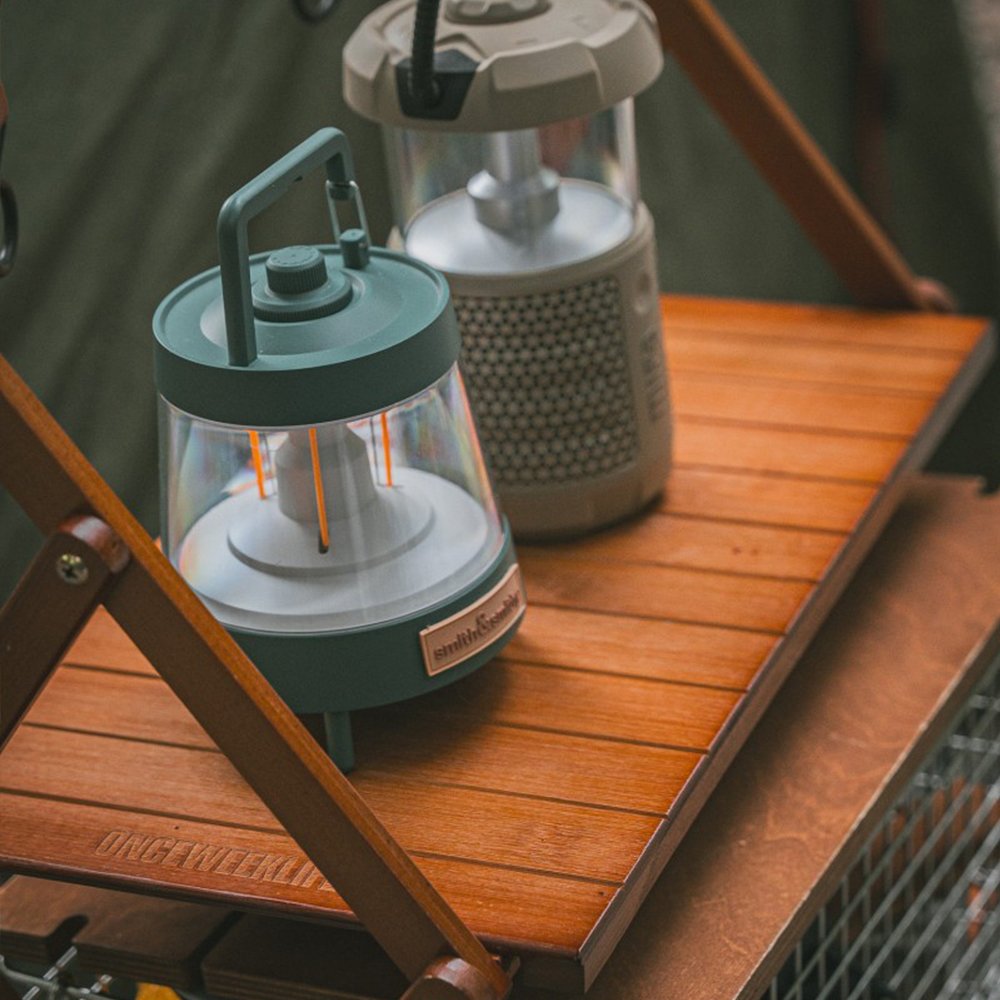 원스위크라이프 행어 캠핑 선반 접이식 우드 쉘프 수납 장 4단, 다크브라운 상세 이미지 1