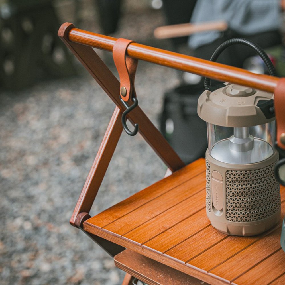 원스위크라이프 행어 캠핑 선반 접이식 우드 쉘프 수납 장 4단, 다크브라운 상세 이미지 2