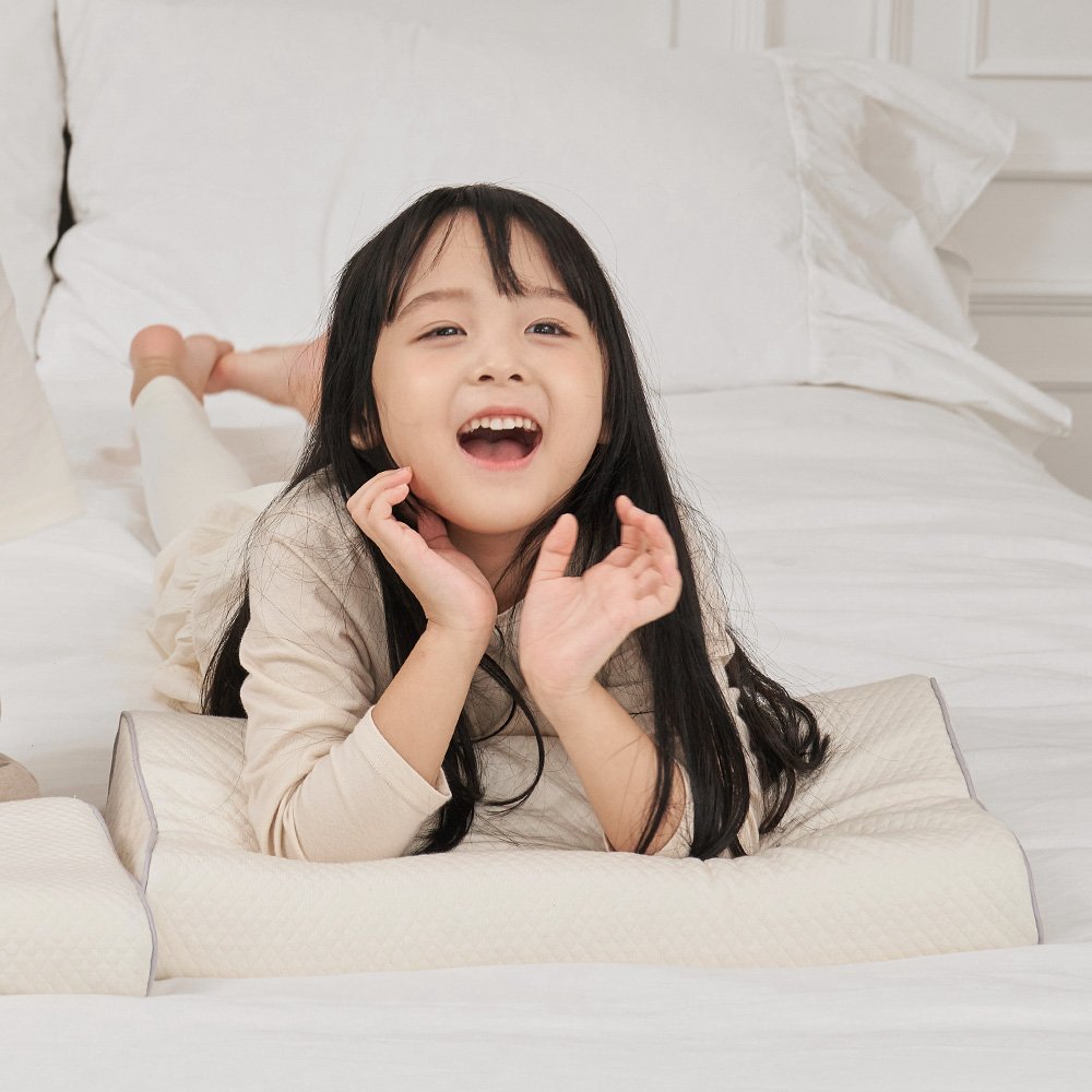 꿀잠 라텍스 어린이경추베개 주니어베개 7세부터 초등학생베개 상세 이미지 2