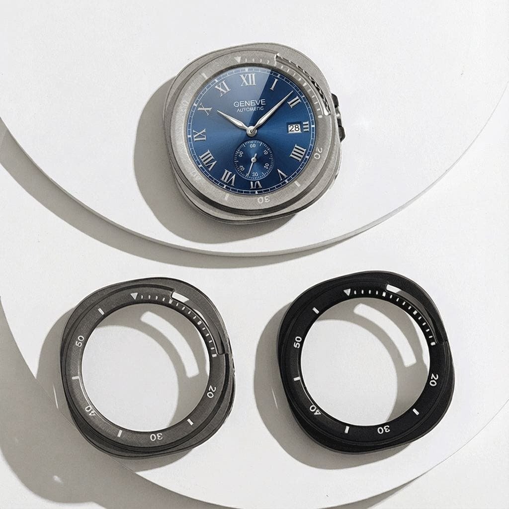 갤럭시워치8 클래식 케이스 강화유리 베젤링 액정 보호 커버 갤워치8 풀커버 46mm 호환 상세 이미지 2