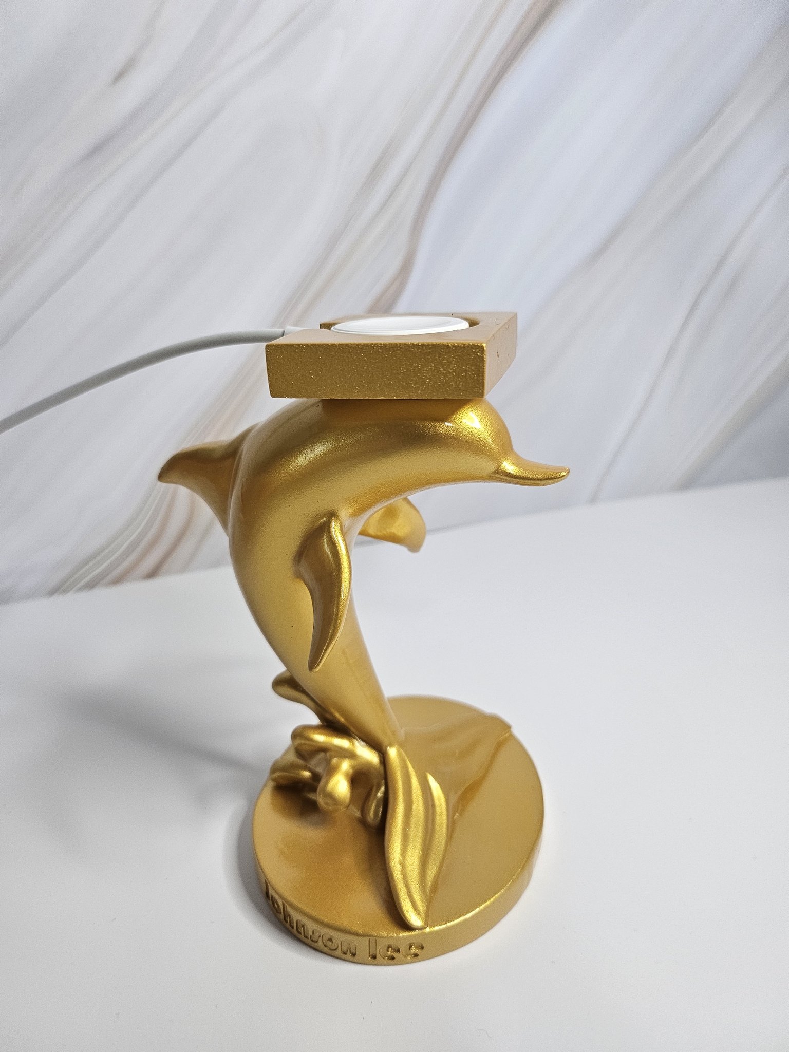 애플워치 충전기 충전 워치 거치대 스탠드 충전독 황금 돌고래 상세 이미지 1