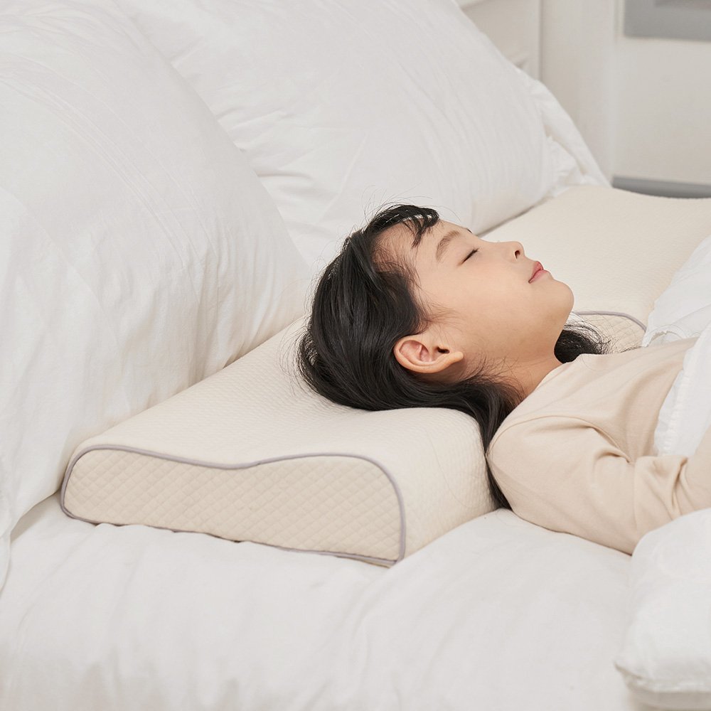 꿀잠 라텍스 어린이경추베개 주니어베개 7세부터 초등학생베개 상세 이미지 1