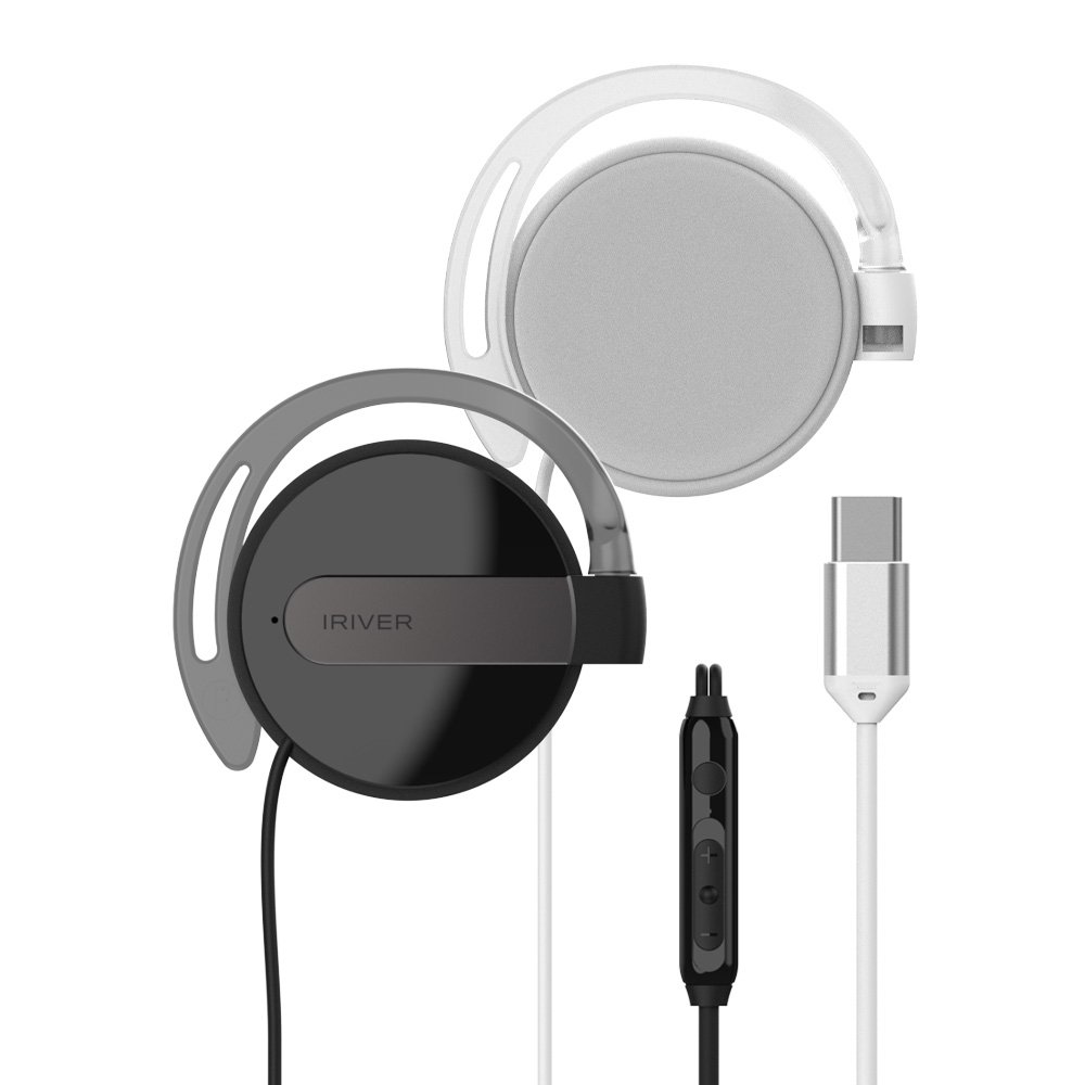 아이리버 이어폰 IEH-10C 유선 C타입 클립형이어폰 귀걸이헤드폰 게이밍 러닝 운동 상세 이미지 1