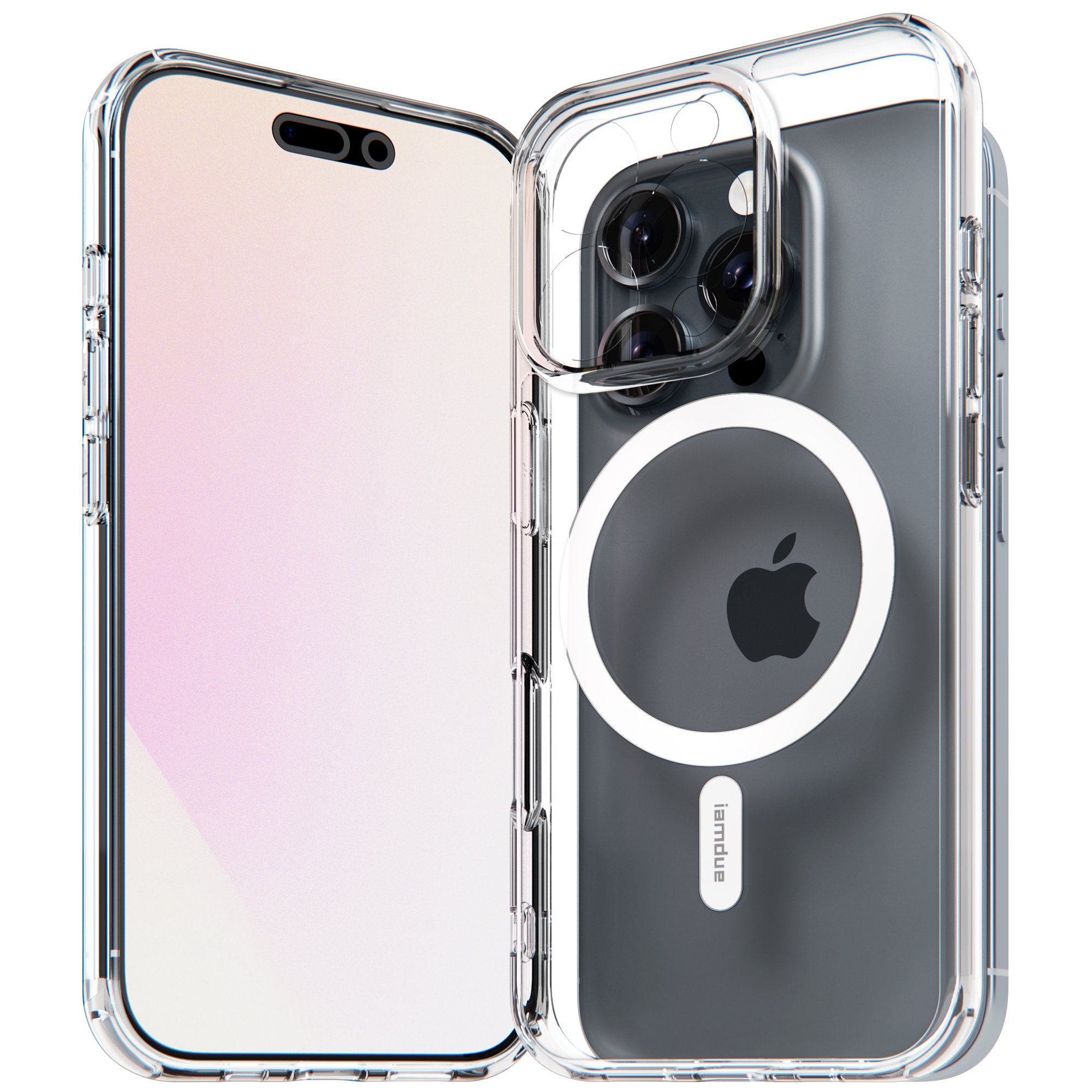 아이엠듀 맥세이프 슬림 케이스 투명, 아이폰16 프로 상세 이미지 1