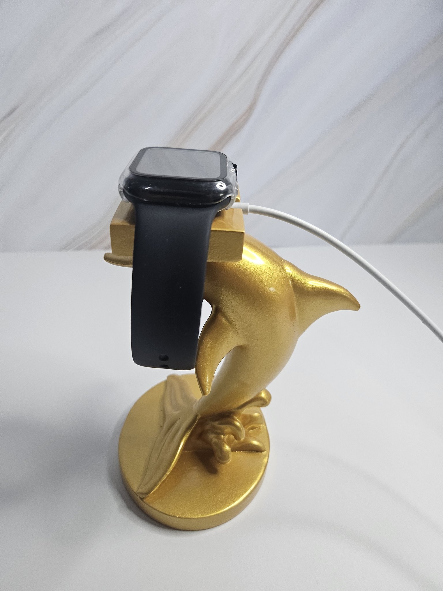 애플워치 충전기 충전 워치 거치대 스탠드 충전독 황금 돌고래 상세 이미지 2