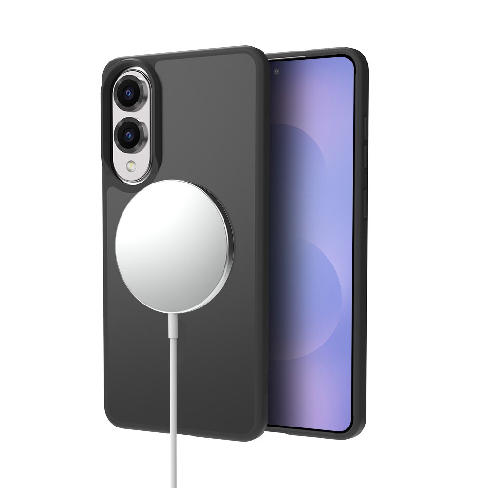 랩씨 맥세이프 마그넷 케이스 지문방지 강력한 자력 매트블랙, 갤럭시S25 엣지 상세 이미지 1