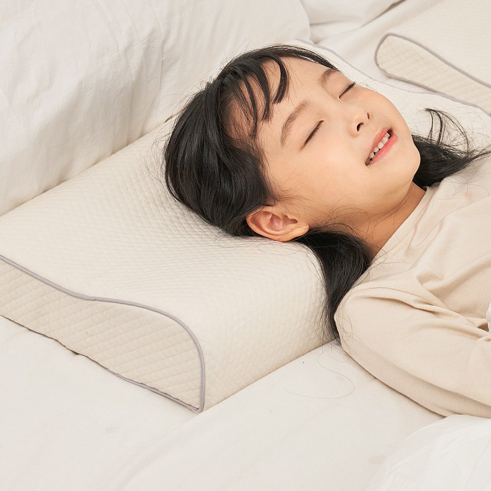 꿀잠 라텍스 어린이경추베개 주니어베개 7세부터 초등학생베개 상세 이미지 1