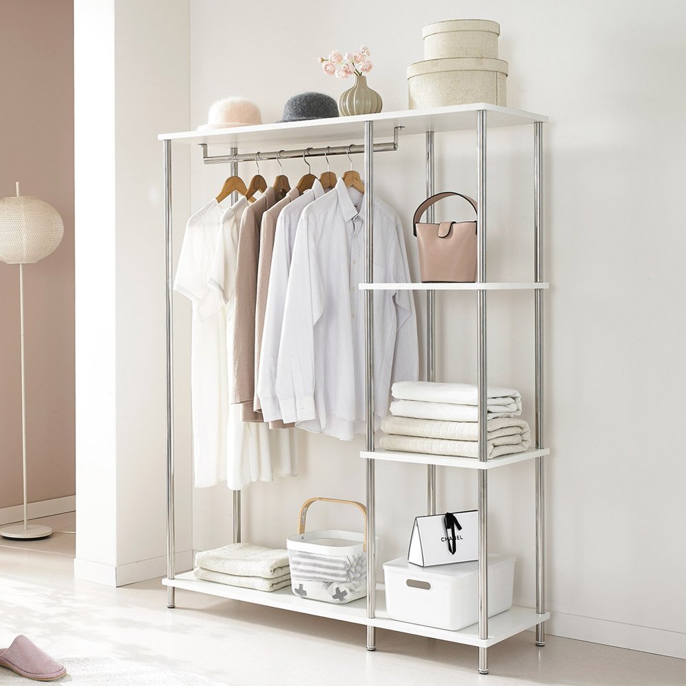 스탠드 드레스룸 스페셜 미드센츄리 수납 행거 와이드 일반형 상세 이미지 1