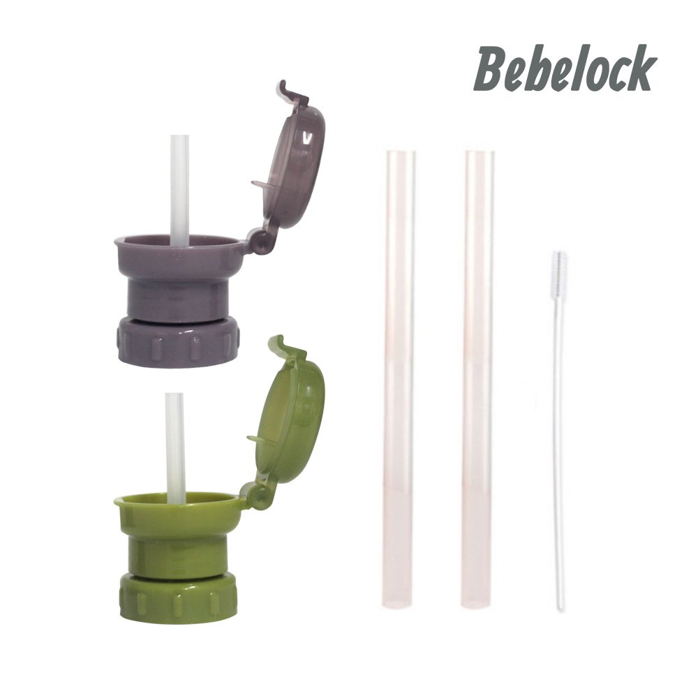 베베락 물병 스트로우 캡 3종+3종 세트 (물병캡4P+실리콘빨대4P+솔2P) 상세 이미지 2