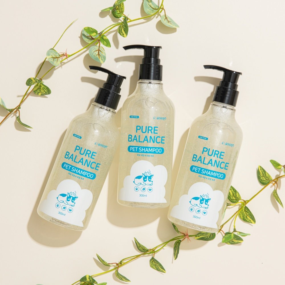 퓨어프렌즈 저자극 강아지샴푸 300ml 피부냄새제거 얼굴발세정제 린스비누고양이 약용후미용 상세 이미지 1